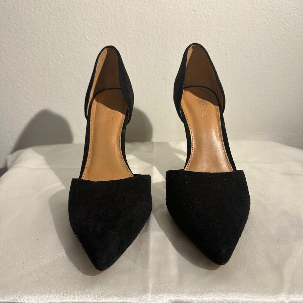 J. Crew Black Suede Heels